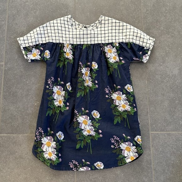 Girls Floral Short Sleeve Dress